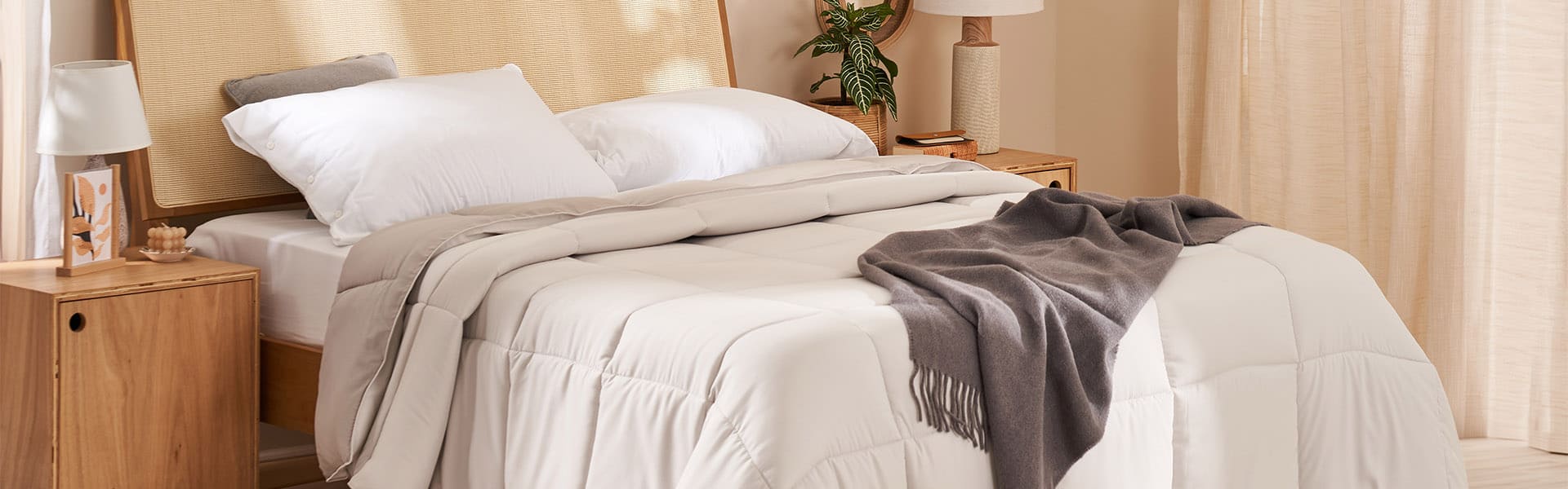 acolchado reversible